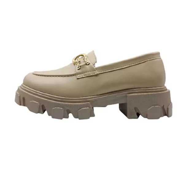 Chaussure mocassin femme 01-01 beige sandale médicale femme confortable Maroc